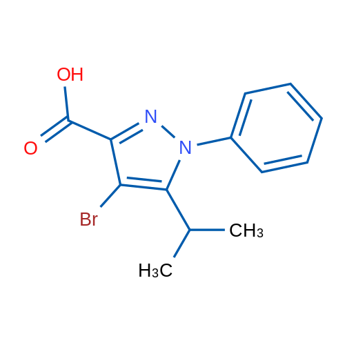 4-Bromo-5-isopropyl-1-phenyl-1H-pyrazole-3-carboxylic acid 5g