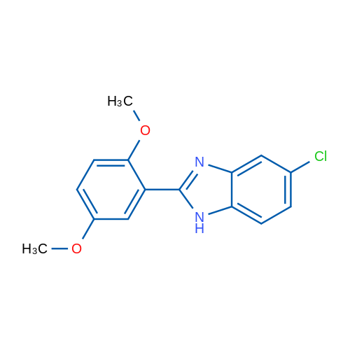 5-Chloro-2-(2,5-dimethoxyphenyl)-1H-benzo[d]imidazole 1g