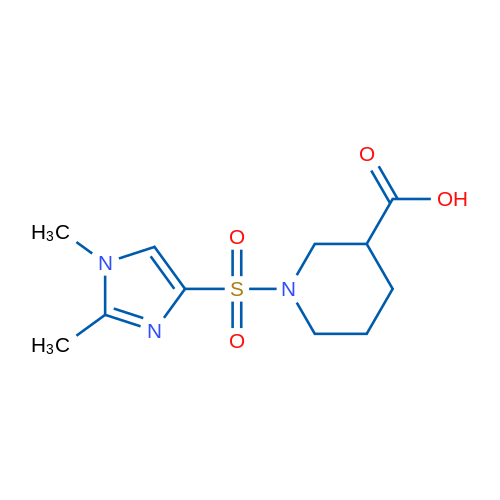 1-((1,2-Dimethyl-1H-imidazol-4-yl)sulfonyl)piperidine-3-carboxylic acid 1g