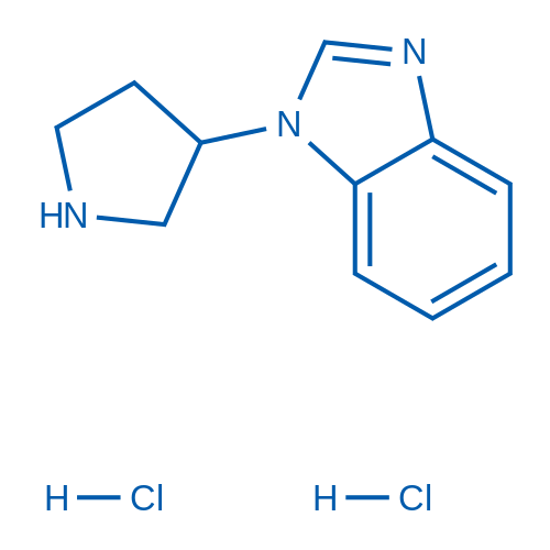 1-(Pyrrolidin-3-yl)-1H-1,3-benzodiazole dihydrochloride 250mg