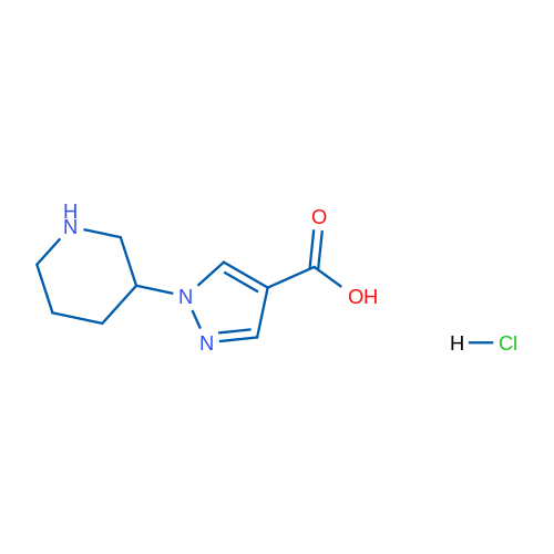 1-(Piperidin-3-yl)-1H-pyrazole-4-carboxylic acid hydrochloride 100mg