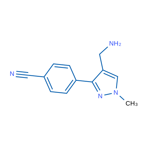 4-[4-(Aminomethyl)-1-methyl-1H-pyrazol-3-yl]benzonitrile 1g