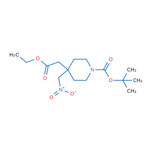 tert-Butyl 4-(2-ethoxy-2-oxoethyl)-4-(nitromethyl)piperidine-1-carboxylate 1g