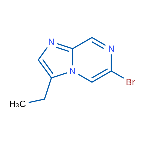 6-Bromo-3-ethylimidazo[1,2-a]pyrazine 250mg