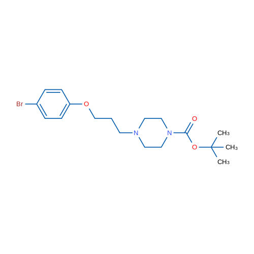 tert-Butyl 4-(3-(4-bromophenoxy)propyl)piperazine-1-carboxylate 250mg