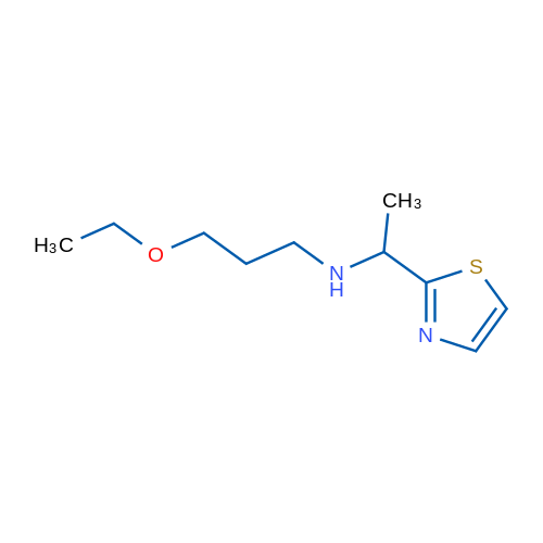 (3-Ethoxypropyl)[1-(1,3-thiazol-2-yl)ethyl]amine 1g