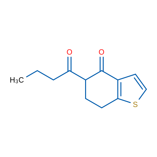 5-Butanoyl-4,5,6,7-tetrahydro-1-benzothiophen-4-one 1g