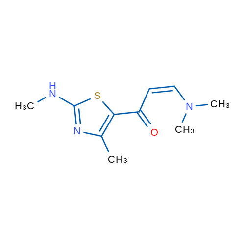 (Z)-3-(Dimethylamino)-1-(4-methyl-2-(methylamino)thiazol-5-yl)prop-2-en-1-one 250mg