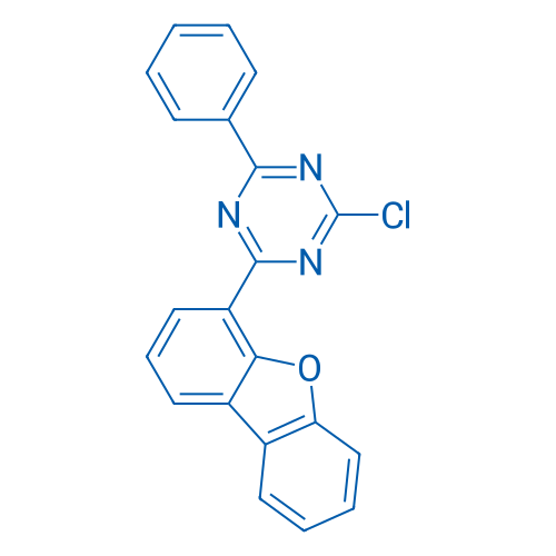 2-Chloro-4-(dibenzo[b,d]furan-4-yl)-6-phenyl-1,3,5-triazine 25g