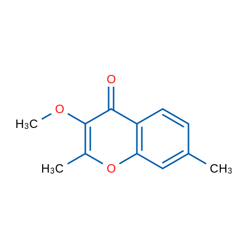 3-Methoxy-2,7-dimethyl-4H-chromen-4-one 1g