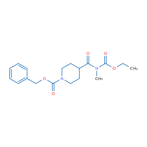 Benzyl 4-((ethoxycarbonyl)(methyl)carbamoyl)piperidine-1-carboxylate 1g