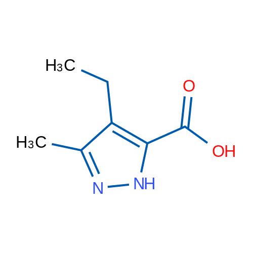4-Ethyl-3-methyl-1H-pyrazole-5-carboxylic acid 250mg