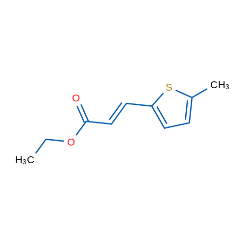 Ethyl (2E)-3-(5-methylthiophen-2-yl)prop-2-enoate 1g