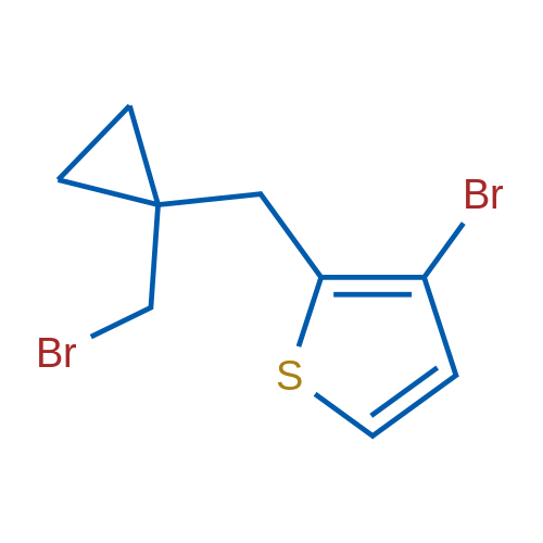 3-Bromo-2-([1-(bromomethyl)cyclopropyl]methyl)thiophene 1g