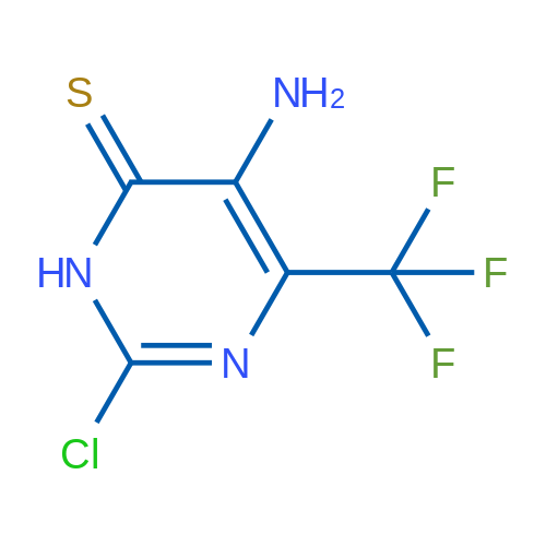 5-Amino-2-chloro-6-(trifluoromethyl)pyrimidine-4(3H)-thione 1g