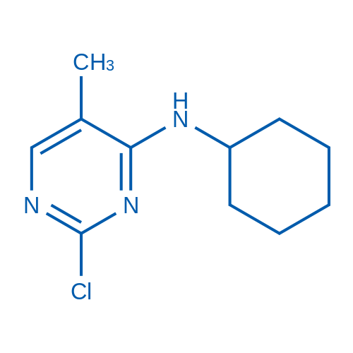 2-Chloro-N-cyclohexyl-5-methylpyrimidin-4-amine 10mg