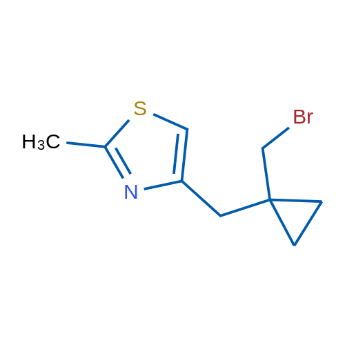 4-([1-(Bromomethyl)cyclopropyl]methyl)-2-methyl-1,3-thiazole 1g