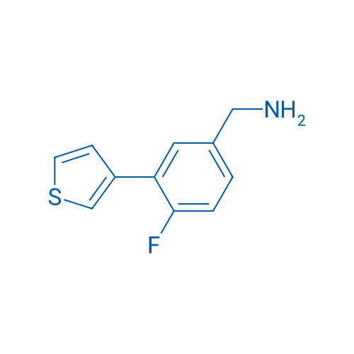 (4-Fluoro-3-(thiophen-3-yl)phenyl)methanamine 1g
