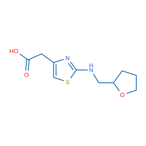 2-(2-{[(oxolan-2-yl)methyl]amino}-1,3-thiazol-4-yl)acetic acid 1g