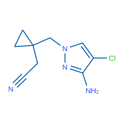 2-(1-[(3-Amino-4-chloro-1h-pyrazol-1-yl)methyl]cyclopropyl)acetonitrile 1g