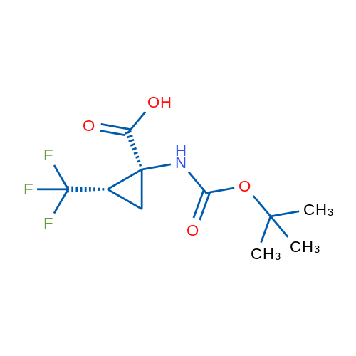(1S,2S)-1-{[(tert-butoxy)carbonyl]amino}-2-(trifluoromethyl)cyclopropane-1-carboxylic acid 250mg