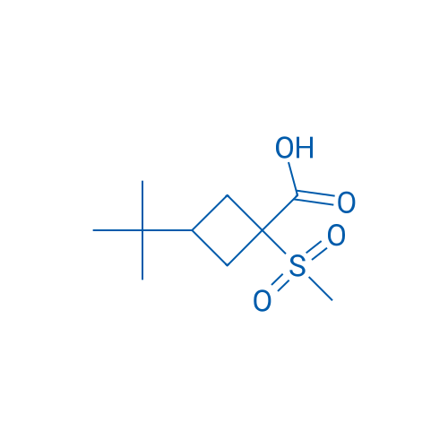 3-tert-Butyl-1-methanesulfonylcyclobutane-1-carboxylic acid 1g