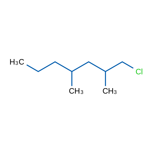 1-Chloro-2,4-dimethylheptane 1g