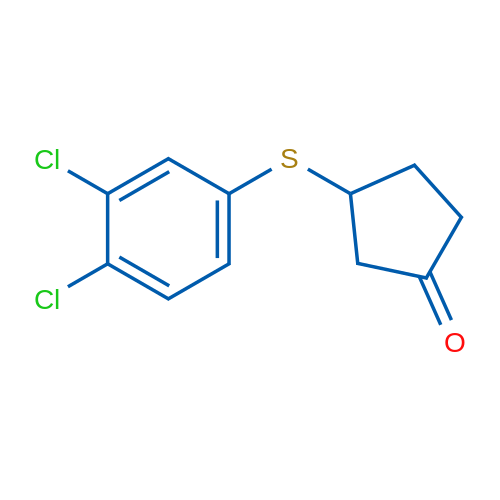 3-[(3,4-Dichlorophenyl)sulfanyl]cyclopentan-1-one 1g