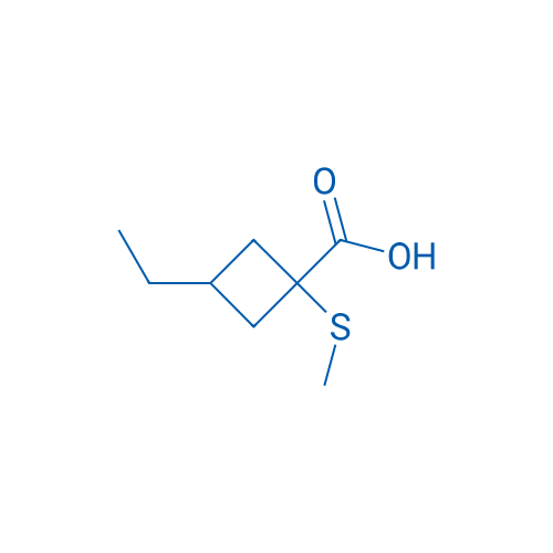 3-Ethyl-1-(methylsulfanyl)cyclobutane-1-carboxylic acid 1g