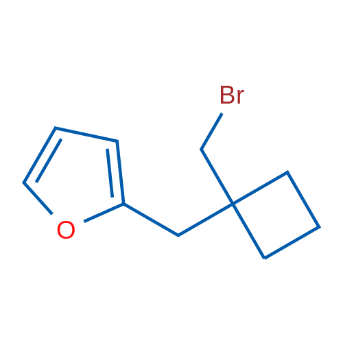 2-([1-(Bromomethyl)cyclobutyl]methyl)furan 1g