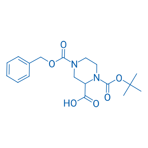 4-((Benzyloxy)carbonyl)-1-(tert-butoxycarbonyl)piperazine-2-carboxylic acid 25g
