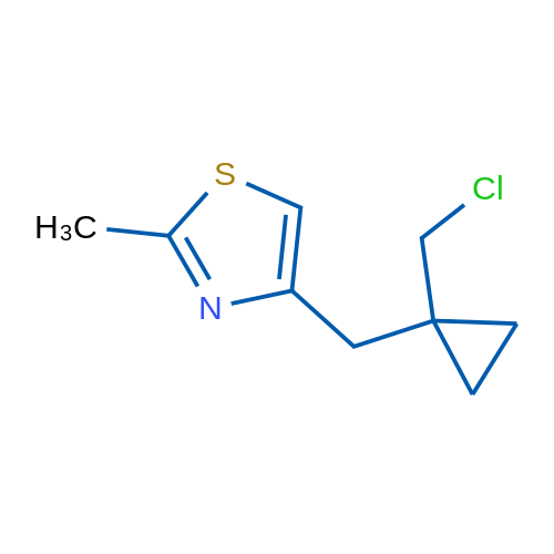 4-([1-(Chloromethyl)cyclopropyl]methyl)-2-methyl-1,3-thiazole 1g