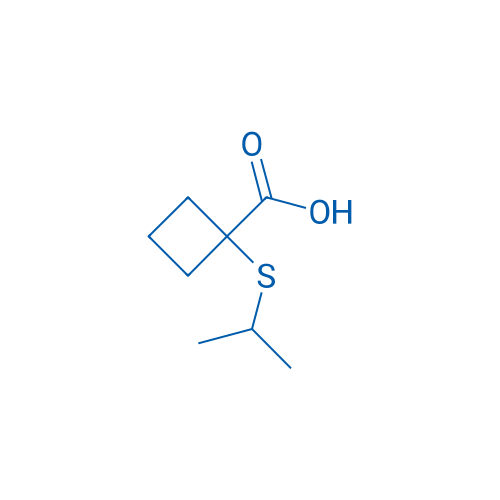1-(Propan-2-ylsulfanyl)cyclobutane-1-carboxylic acid 1g