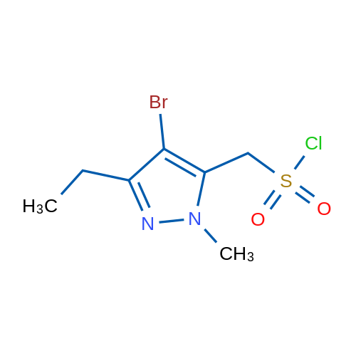 (4-Bromo-3-ethyl-1-methyl-1h-pyrazol-5-yl)methanesulfonyl chloride 1g