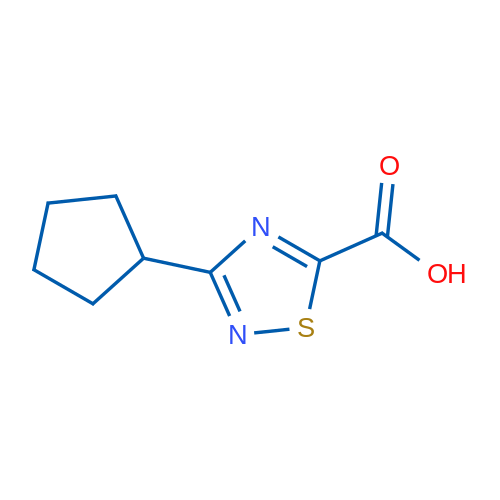 3-Cyclopentyl-1,2,4-thiadiazole-5-carboxylic acid 1g