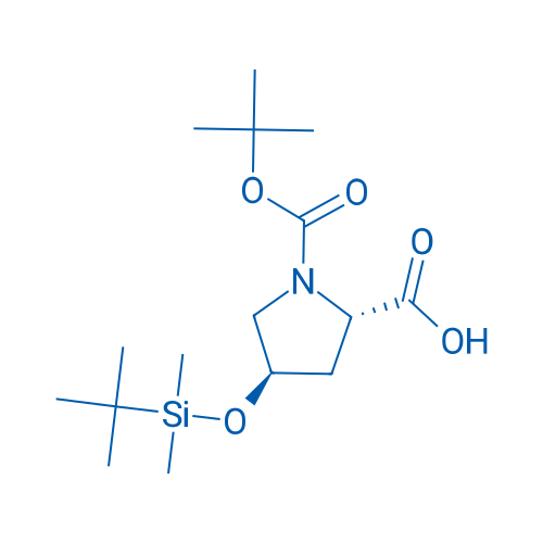 (2S,4R)-1-(tert-Butoxycarbonyl)-4-((tert-butyldimethylsilyl)oxy)pyrrolidine-2-carboxylic acid 1g