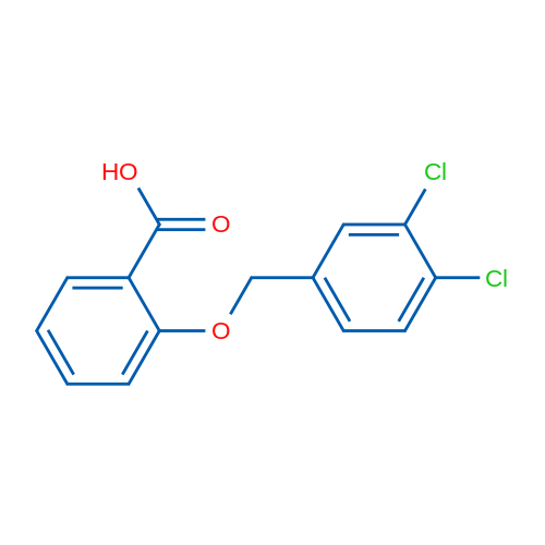 2-((3,4-Dichlorobenzyl)oxy)benzoic acid 1g