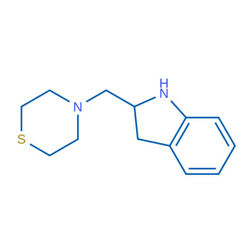 4-(Indolin-2-ylmethyl)thiomorpholine 1g