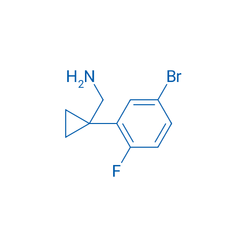 (1-(5-Bromo-2-fluorophenyl)cyclopropyl)methanamine 250mg