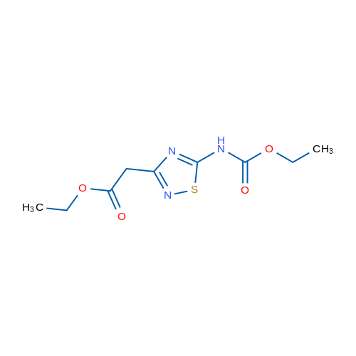 Ethyl 2-(5-((ethoxycarbonyl)amino)-1,2,4-thiadiazol-3-yl)acetate 1g
