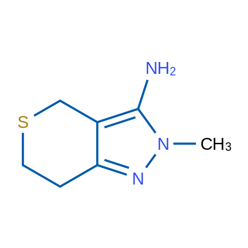 2-Methyl-2H,4H,6H,7H-thiopyrano[4,3-c]pyrazol-3-amine 1g