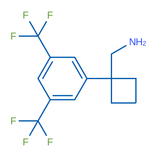 (1-(3,5-Bis(trifluoromethyl)phenyl)cyclobutyl)methanamine 1g
