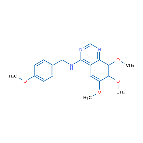 6,7,8-Trimethoxy-N-[(4-methoxyphenyl)methyl]-4-quinazolinamine 1g
