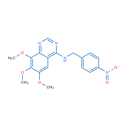 6,7,8-Trimethoxy-N-[(4-nitrophenyl)methyl]-4-quinazolinamine 1g