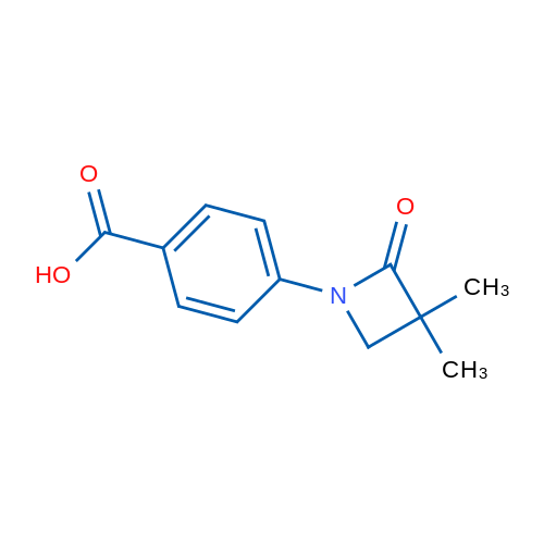 4-(3,3-Dimethyl-2-oxoazetidin-1-yl)benzoic acid 250mg
