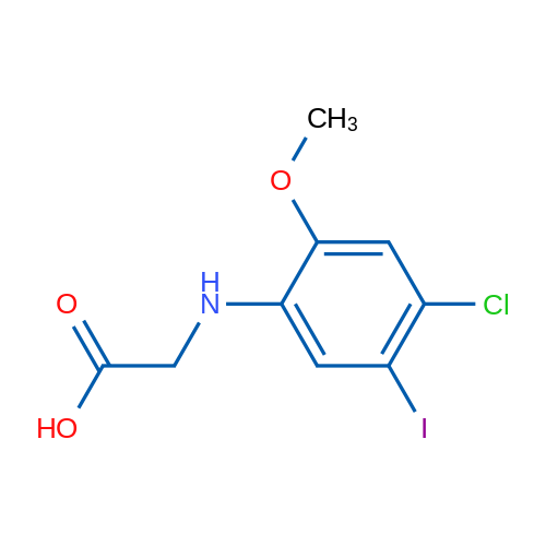 2-((4-Chloro-5-iodo-2-methoxyphenyl)-amino)acetic acid 1g