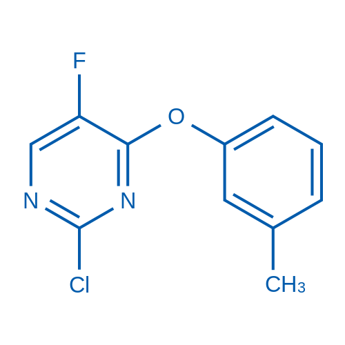 2-Chloro-5-fluoro-4-(3-methylphenoxy)pyrimidine 1g