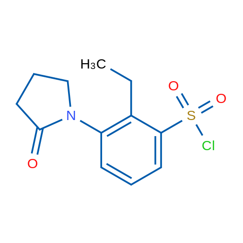2-Ethyl-3-(2-oxopyrrolidin-1-yl)benzene-1-sulfonyl chloride 1g