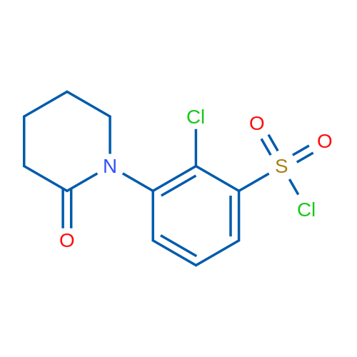 2-Chloro-3-(2-oxopiperidin-1-yl)benzene-1-sulfonyl chloride 1g