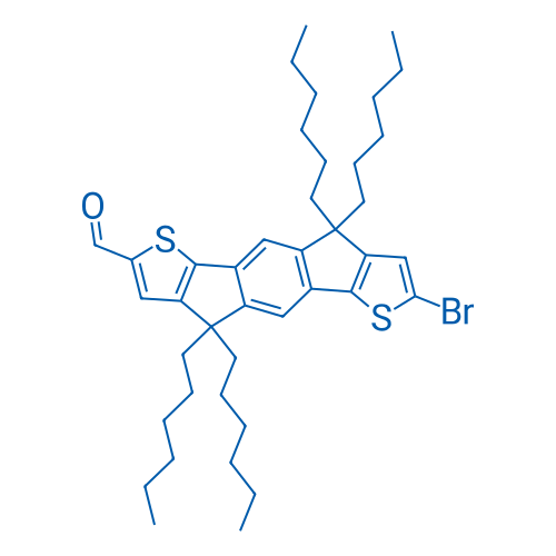 7-Bromo-4,4,9,9-tetrahexyl-4,9-dihydro-s-indaceno[1,2-b:5,6-b']dithiophene-2-carbaldehyde 50mg